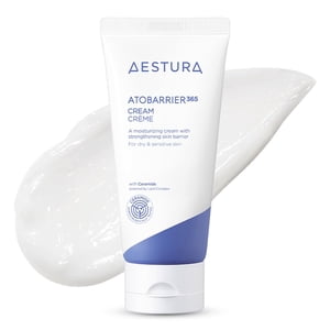 AESTURA ATOBARRIER365 Crème avec Céramides, Hydratant visage coréen pour la réparation de barrière 120H Hydratation durable, Capsules de Céramide, Sécher & Peau sensible, non comédogène, 80 ml