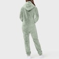 thumbnail image 4 of Combinaison une-Pièce Femme à Manches Longues à Capuche Pyjama Combinaison Décontractée d'Hiver Chaude Combinaison de Nuit Combinaisons pour Femmes en Liquidation, 4 of 6