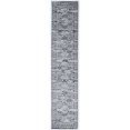 thumbnail image 1 of Linon Vintage Hamadan Power Loomed Microfiber Polyester 2'x10' Rug in Gray, 1 of 3