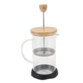 thumbnail image 2 of French Press, Heat Resistant High Borosilicate Sturdy Tea Brewer Pot  For Camping For Office Worker 600ml Bamboo Cover, 2 of 8