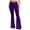 Purple, variant on fartey Flare Leggings for Women Soft Athletic Tummy Control Pants Elastic High Waisted Yoga Pants Wide Leg Tummy Control Hippie Workout Running Yoga Leggings