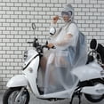 thumbnail image 1 of Agiferg Long Transparent Hommes Femmes Veste à Capuche Imperméable Imperméable Manteau de Pluie, 1 of 4