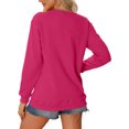 thumbnail image 2 of Chandail de Mode d'Hiver pour Femmes, Imprimé Festif de Noël, Haut à Col Rond, Chandails à Capuchon Mignons pour Femmes, Chandail à Capuchon pour Femmes, Chandails Confortables pour Femmes, Chandails à Capuchon Butter pour Femmes, Sweat pour Dames, Softball pour Filles, Échauffement, 2 of 5