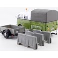 thumbnail image 4 of Motormax 79676 Volkswagen T1 Pickup avec Auvent Vert et Blanc avec Remorque Service Routier Échelle 1-24 Voiture Modèle Moulée sous Pression, 4 of 5