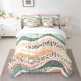 thumbnail image 2 of YST Geometric Wave Bed in a Bag 7-Piece Modern Abstract Art Bedding Set, Twin, 7 Count, 2 of 4