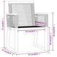 thumbnail image 4 of vidaXL 7 Piece Garden Dining Set Black, 4 of 4