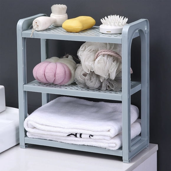 TACILIP 3 Tire Desktop Storage Rack Organizer Adjust Layer Height for Kitchen Bathroom Office Dorm Spice Rack Cosmetic Stationery Storage Holders Display Shelf, Bathroom Organizers and Storage