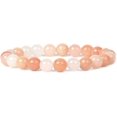 thumbnail image 1 of Angelstones Bracelet Extensible Unisexe en Perles Rondes de 8 mm en Aventurine Pêche Naturelle, 1 of 2