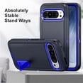 thumbnail image 3 of for Google Pixel 9 Pro Case, Google Pixel 9 Pro Phone Case with Built in Kickstand, Shockproof/Dustproof/Drop Proof Heavy Duty Military-Grade Rugged Protective Cover for Google Pixel 9 Pro,Blue, 3 of 9