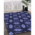thumbnail image 3 of Ahgly Tapis d'Intérieur Lavable en Machine Carré Bleu Nuit, 3 Pieds Carré, 3 of 7