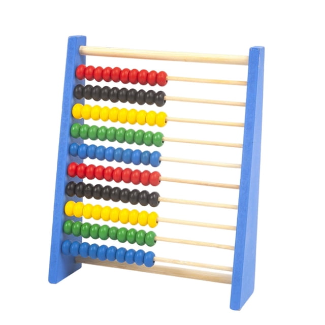 Abacus Beads Counting Toy Counting Abacus Educational Toy for Children Girls L Blue
