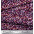 thumbnail image 3 of Soimoi Black Modal Satin Fabric Brush Stroke Abstract Print Sewing Fabric Yard 42 Inch Wide, 3 of 3