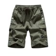 thumbnail image 1 of HIMONE Men Camo Lounge Short Casual Work Pant Drawstring Summer Beach Elastic Waist Pocket Cargo Lounge Activewear, 1 of 2