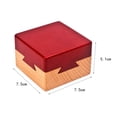 thumbnail image 2 of Puzzle Wooden Secret Box Compartment Hidden Diamond Gift Surprise Brain Teaser, 2 of 5