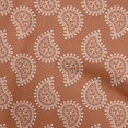 thumbnail image 1 of oneOone Silk Tabby Medium Orange Fabric Block Sewing Craft Projects Fabric Prints By Yard 42 Inch Wide, 1 of 5
