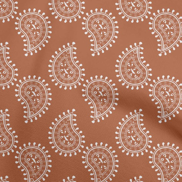 oneOone Silk Tabby Medium Orange Fabric Block Sewing Craft Projects Fabric Prints By Yard 42 Inch Wide