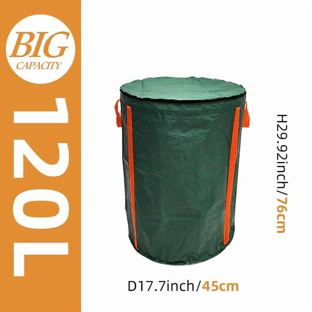 PRETXORVE Garden Leaf with Lid Garden Waste Collection Lid Leaf Storage