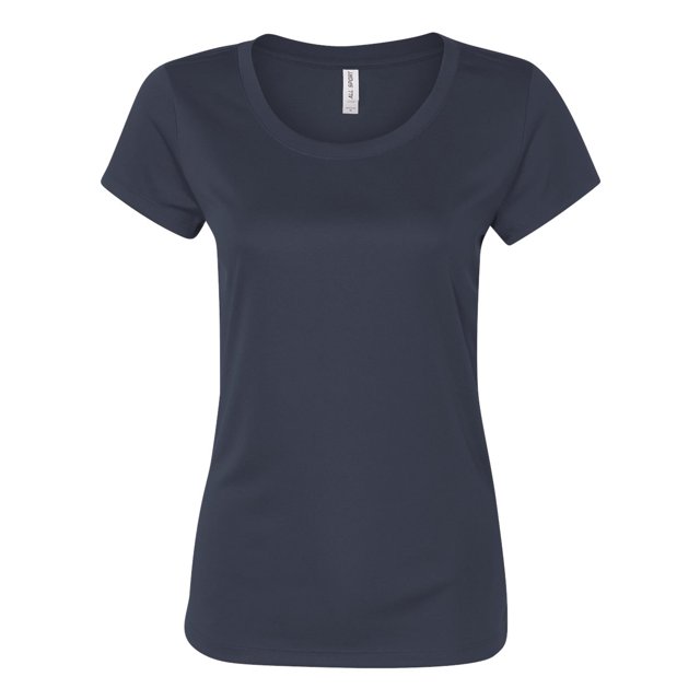 All Sport T-Shirt en Polyester pour Femmes, TG, Sport Bleu Marine Foncé