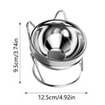 thumbnail image 3 of TIELUTT Elevated Cat Bowl Stainless Steel Rustproof for Dog Bowl Holder for Kennel Dog Feeders for Large Dogs Stainless Steel Cat Bowl Set Elevated Feeder Extra Large Dog Bowl Slow Feeder Stainless S, 3 of 6