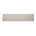 thumbnail image 1 of 3.5 x 15 in. Square Edge Push Plate, Satin Nickel, 1 of 1