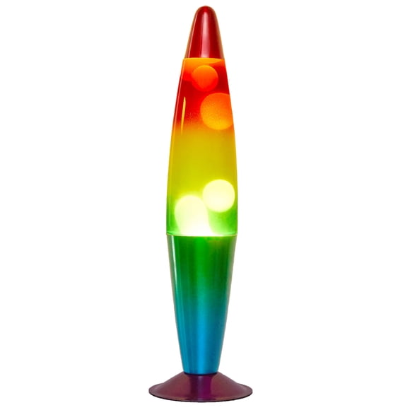Urban Shop Rainbow LED Motion Volcano Lamp, 16" H