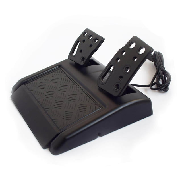 Langgg Ensemble de Volant de Course Simulateur Compatible avec PS3 PS2 PC Volant