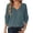 Blue, variant on LUOGENLI Womens Sweaters Cropped Cardigan Crewneck Sweater Long Sleeve Knitted Pullover Soft Comfortable Casual for Everyday Wear Versatile Blouse Blue Size XXL