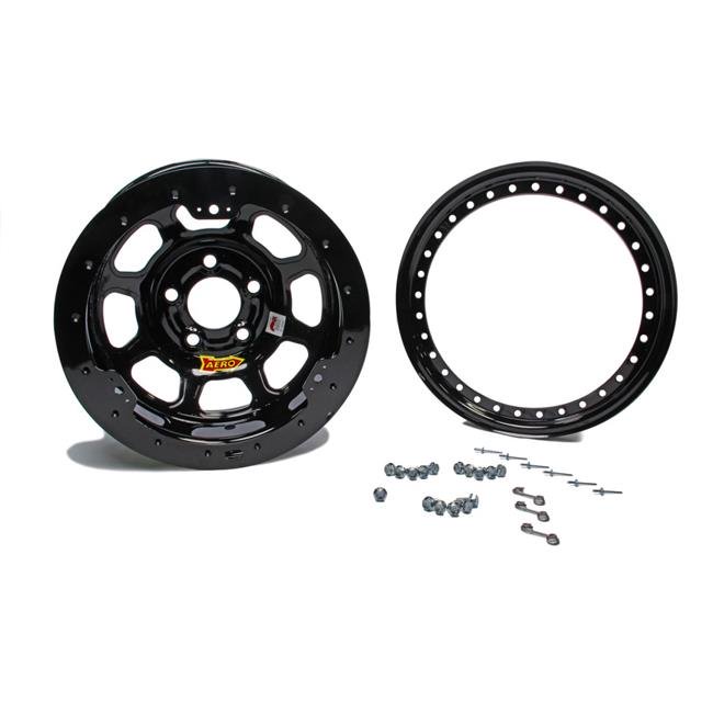 13 x 8 Po. 3 Po. Espace Arrière 4.25 Po. Motif Boulon Roue de Cadenas Noire