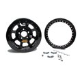 thumbnail image 1 of 13 x 8 in. 3 in. Back Space 4.25 in. Bolt Pattern Black Beadlock Wheel, 1 of 1