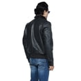 thumbnail image 3 of Men's Leather Jacket with Genuine Fur Collar, 3 of 8