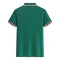 thumbnail image 5 of Styesk T Shirts for Man Solid-Color Casual Button Short Sleeve Turndown Collar Blouse Shirt, 5 of 5