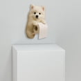 thumbnail image 3 of Wall Mounted Dog Theme Paper Towel Holder Adorable Animal Resin Tissue Dispenser For Bathroom Kitchen Home, 3 of 4