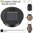 thumbnail image 4 of Allume 4 Pack Solar Light Replacement Top for Outdoor Hanging Lanterns 4pcs, 4 of 12