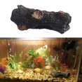 thumbnail image 2 of pitrice Fish Tank Decor Resin Unique Design Fake Trunk Hiding Place Aquarium Tree Log Wooden Decors Mini Landscape Tanks Ornament, 2 of 8