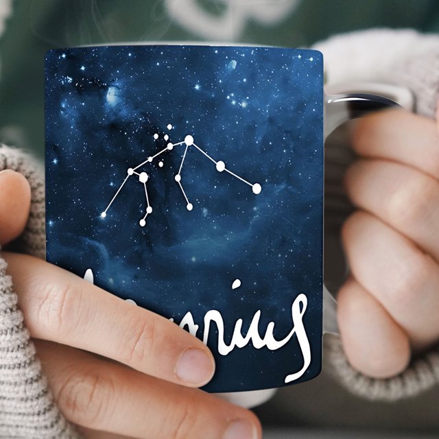 TopLLC Twelve Constellations Ceramic Color-changing Cup Coffee Tea Cup Constellation glass