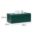 thumbnail image 2 of Leather tissue box cover rectangular square tissue box rack, 2 of 5
