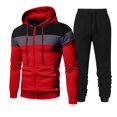 thumbnail image 1 of Birdeem Chemise à Manches Longues pour Hommes Ensemble de Sport à Capuche Assorti Manches Longues, 1 of 5