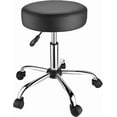 thumbnail image 1 of Round Rolling Stool with Wheels, PU Leather Seat 360° Swivel Hydraulic Stool Chair Height Adjustable, Home Office Drafting Work Salon Spa Stools, 1 of 9