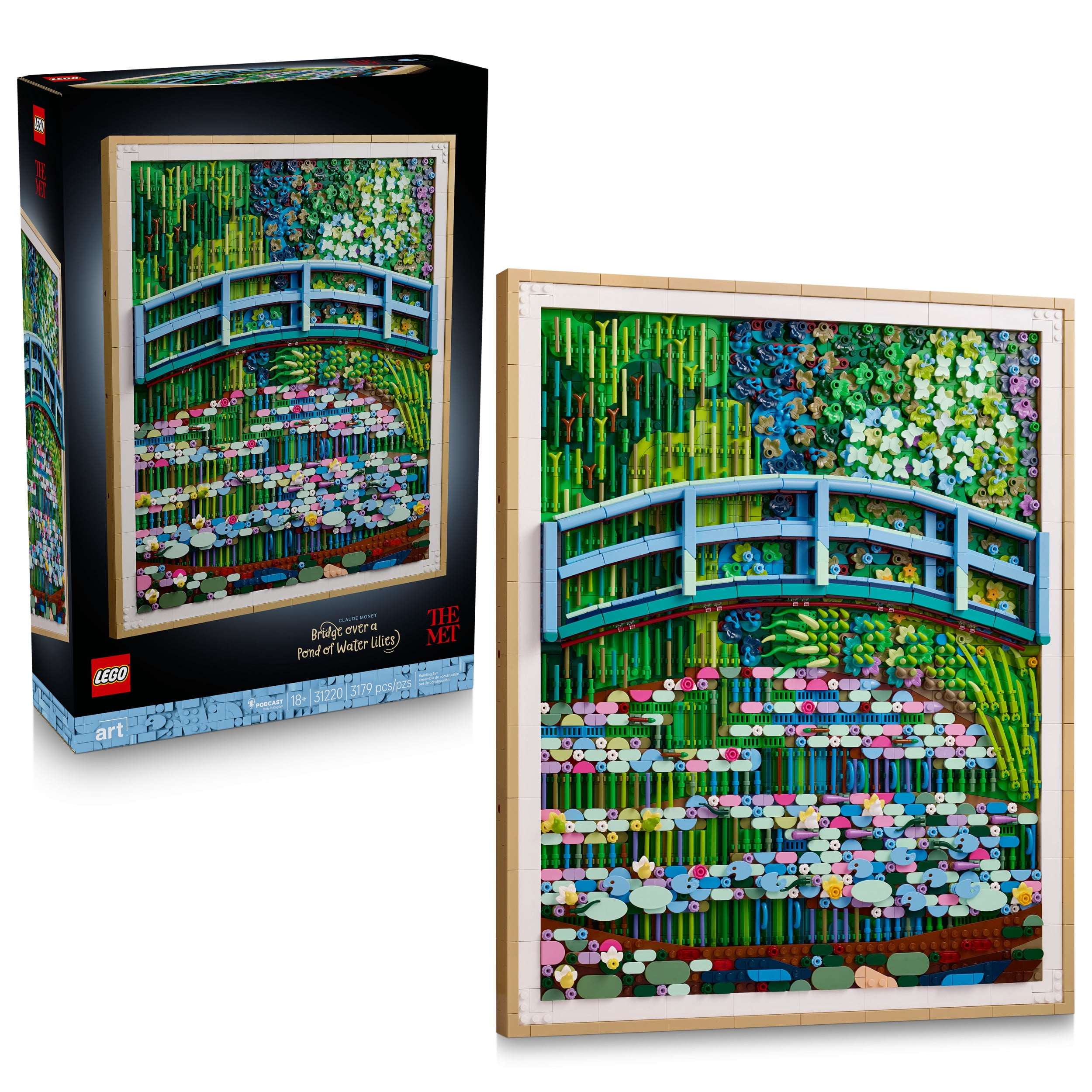 LEGO Art Claude Monet – Le Bassin aux Nymphéas, Harmonie Verte 31220