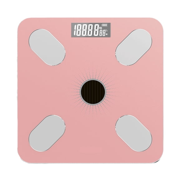 Balance pour le Poids Corporel Balance et Pourcentage Ne Nécessitent Pas le Remplacement de la Pile, Balance Intelligente de Salle de Bain Numérique à Énergie Solaire, Balance Bluetooth, Moniteur de Composition Corporelle