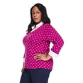 thumbnail image 4 of Karen Scott Women's Plus Collared V-Neck Printed Top, 4 of 6