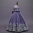 thumbnail image 4 of Ketyyh-chn99 Robes d'Été Robe d'Été Mode Imprimé Sans Manches Été Décontractée Ligne A Plage Manches Longues Jupe Courte Violet,110, 4 of 5