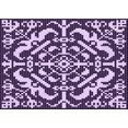 thumbnail image 1 of Ahgly Company Machine Washable Indoor Rectangle Transitional Dark Purple Area Rugs, 2' x 5', 1 of 7