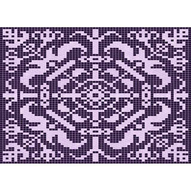 Ahgly Company Machine Washable Indoor Rectangle Transitional Dark Purple Area Rugs, 7' x 10'