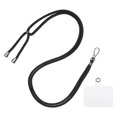thumbnail image 1 of Unique Bargains Phone Lanyard with Transparent Lanyard Patch, Black, 1 Count, 1 of 5