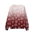 thumbnail image 3 of PMVFHDE Chandail Grande Taille en Liquidation Noël Enfants Mode Mignon Imprimé Col Rond Sans Capuche Manches Longues Chandail Vêtements Filles, Rouge Brique, 7-8 Ans, 3 of 7