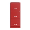 thumbnail image 3 of Space Solutions 3 Drawer Metal Vertical File Cabinet with Lock Lava Red, 3 of 5