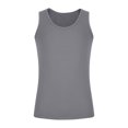thumbnail image 4 of Timegard Débardeurs d'Entraînement pour Hommes Col Rond Sans Manches T-Shirts Confortables Décontractés Été, 4 of 5