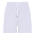 thumbnail image 4 of Timegard Sweatshorts for Women Plus Size Elastic High Waisted Drawstring Workout Yoga Shorts with Pockets, 4 of 7