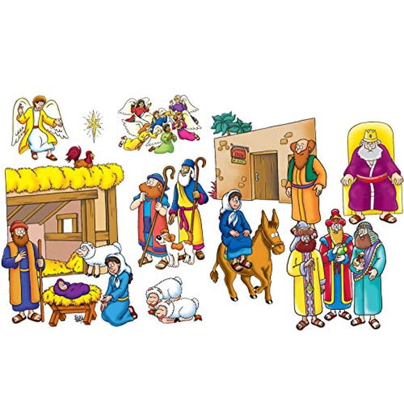 Little Folk Visuals Beginners Bible: Baby Jesus Precut Flannel/Felt Board Figures, 16 Pieces Set